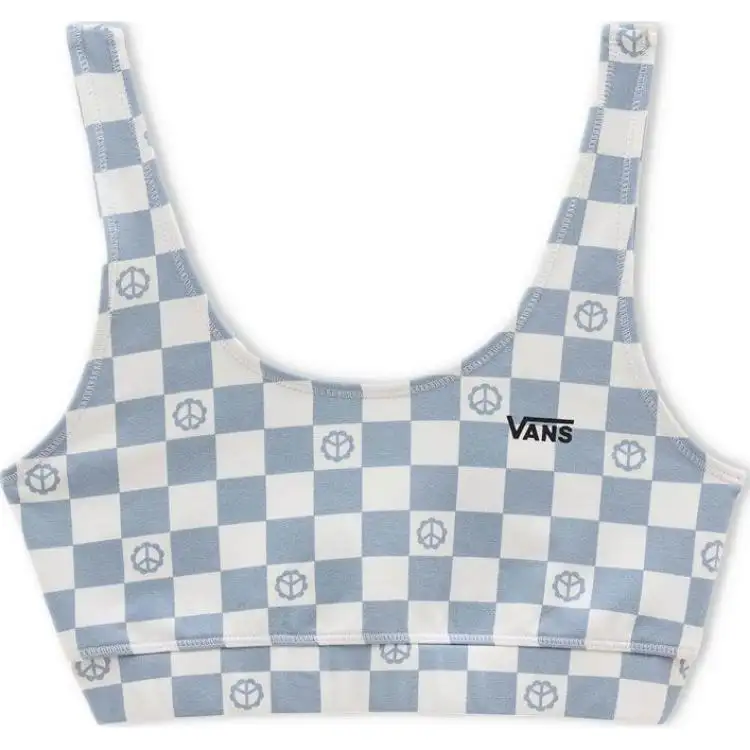 Vans Tank Tops Women's Blue Crew Neck Other