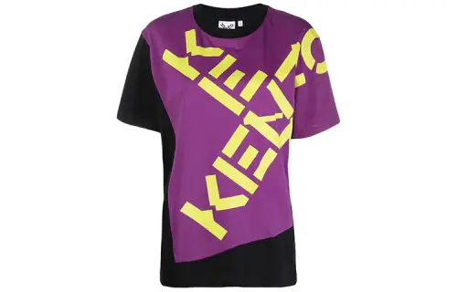 KENZO FW21 Drop Shoulder Sleeve T Shirt Women's Purple