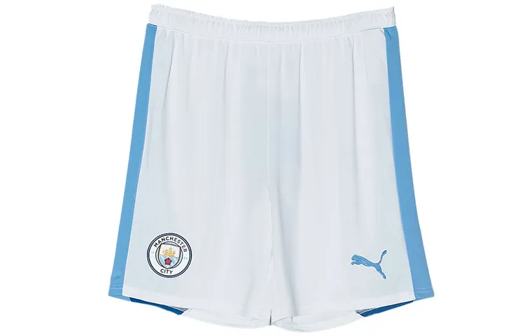 PUMA Manchester City Home Kit Soccer Bottoms Men's White Moderate Straight Fit Pants