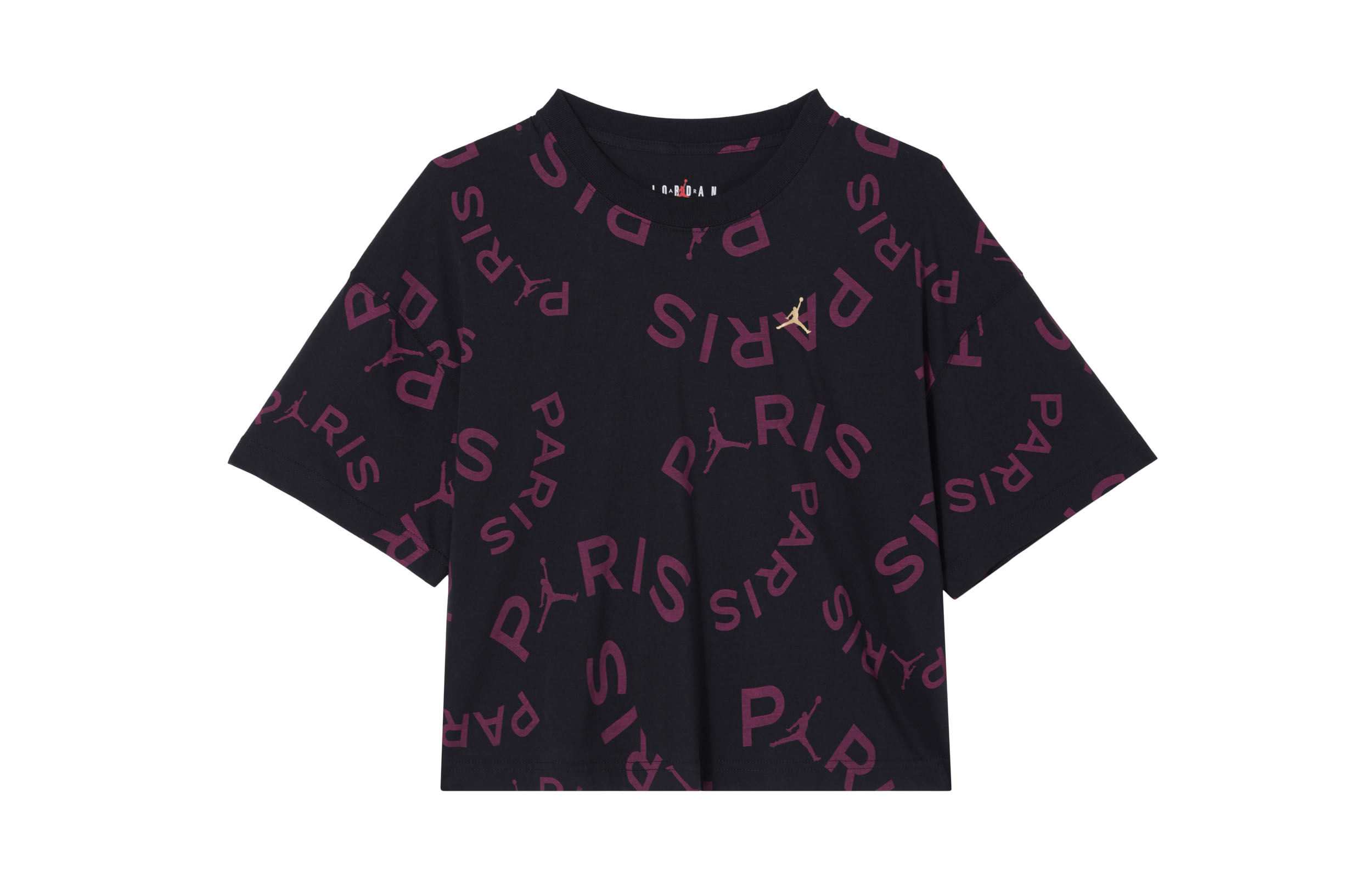 Женская футболка Jordan x PSG (черная)