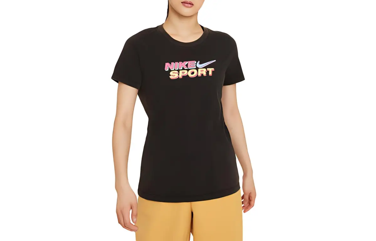 Nike Sportswear T-Shirts Women's Black Crew Neck Moderate Other