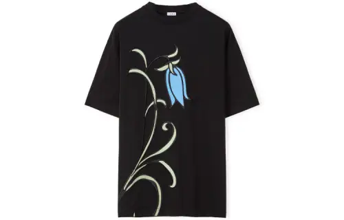 LOEWE T Shirts Women's Black Crew Neck Moderate