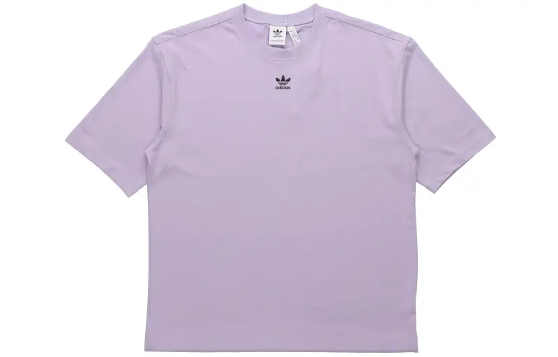 Adidas Originals Drop Shoulder Sleeve T Shirt Women's Light Purple