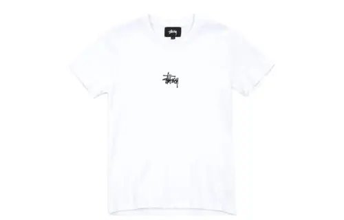 Stussy T Shirts Women's White Crew Neck Moderate Straight Fit