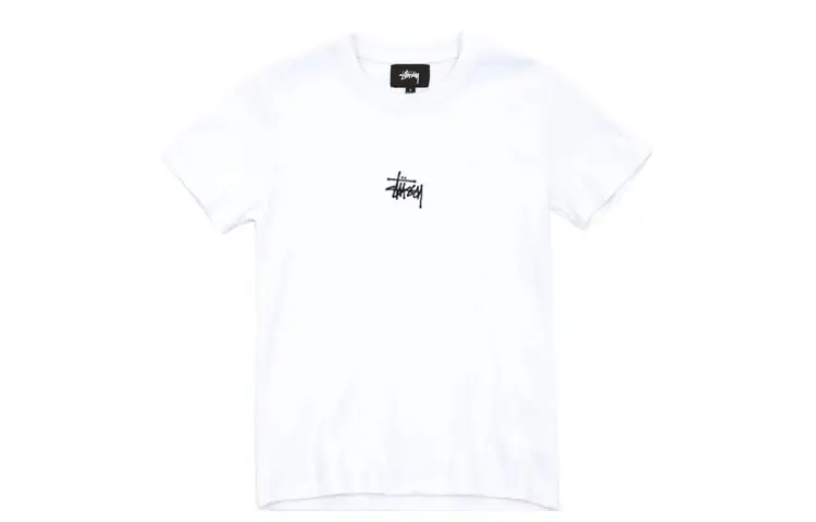 Stussy T Shirts Women's White Crew Neck Moderate Straight Fit