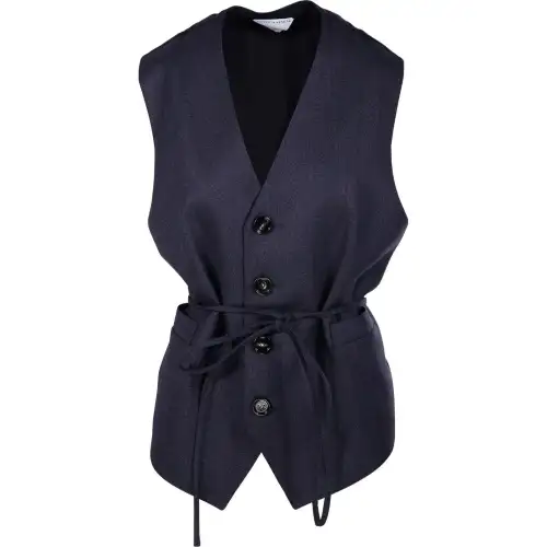 Bottega Veneta Belted V-Neck Vest