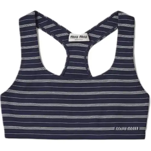 MIU MIU SS24 Tank Top Women's Blue