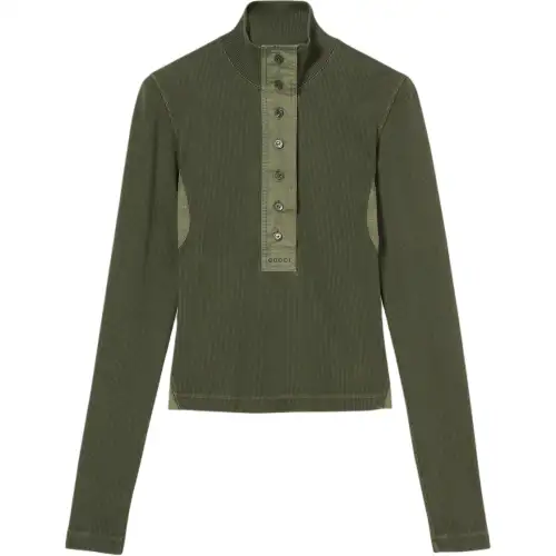 GUCCI Rib Long Sleeve T Shirt