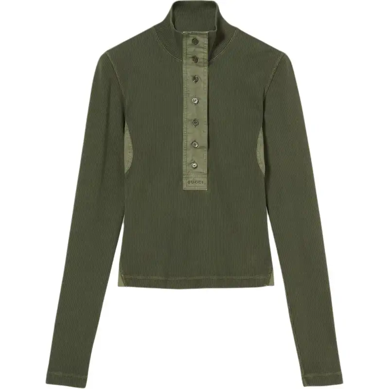 GUCCI Rib Long Sleeve T Shirt
