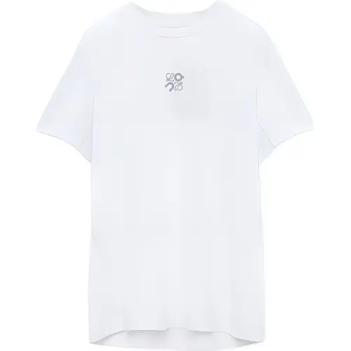LOEWE T Shirts Women's White Crew Neck Moderate Straight Fit