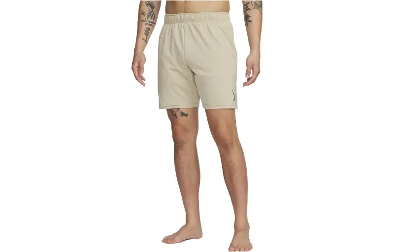 Nike Yoga Dri FIT Sports Shorts Men's Khaki