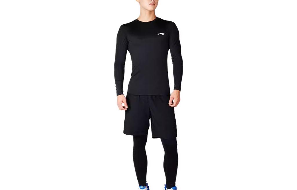 Li Ning Fitness Sets Men’s Crew Neck Moderate