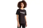 Timberland T Shirts Women's Black Crew Neck Moderate Straight Fit