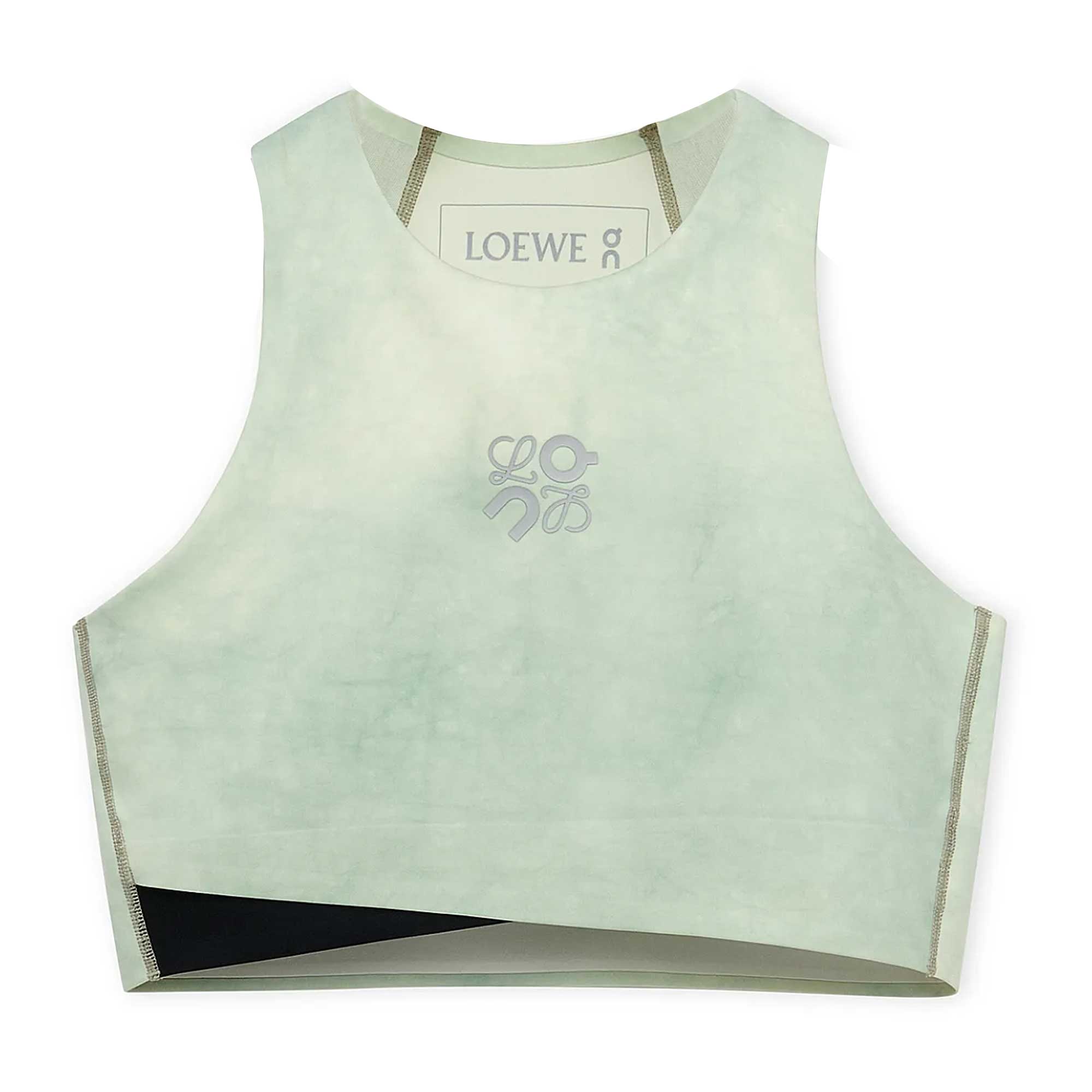 Женская футболка LOEWE LOEWE × On SS24 Logo WHITE/MULTICOLOR (мультиколор на белом)