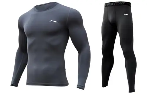 Li Ning Fitness Sets Men's Crew Neck Moderate