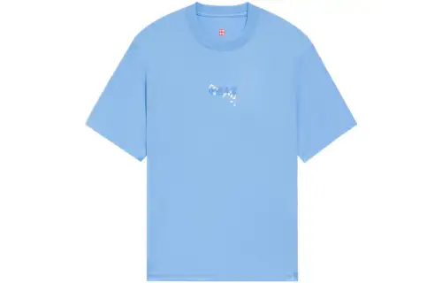 Li Ning T Shirts Women's Blue Crew Neck Moderate Straight Fit