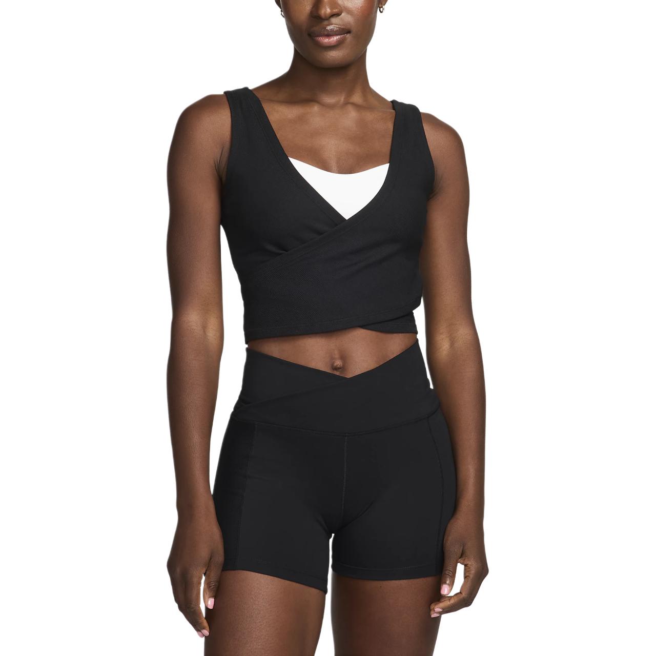 Nike One Fitted RibDri Fit Tank Top Women's Black
