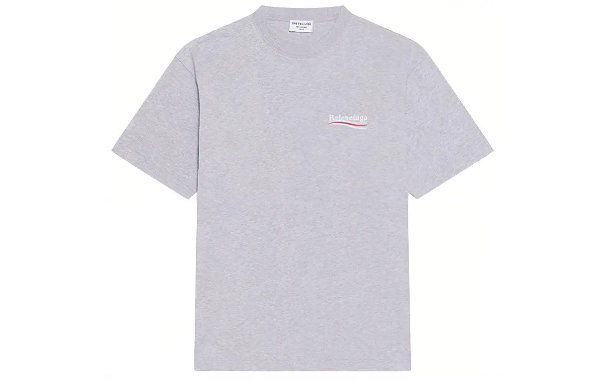 Balenciaga T Shirt Women's Gray Loose Fit