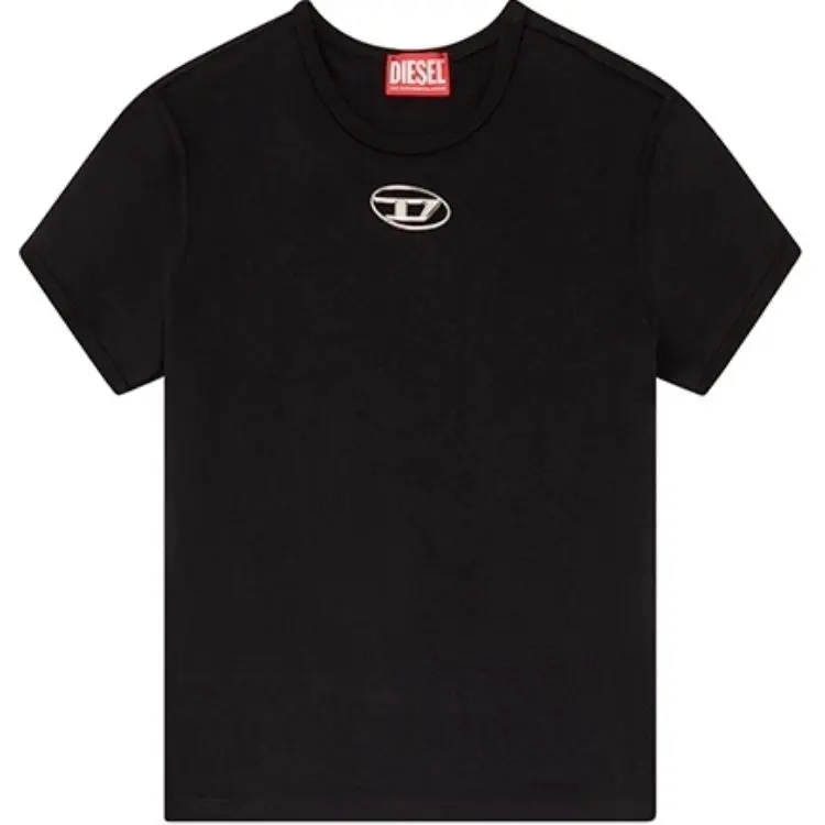 Diesel logo-plaque cotton T-shirt