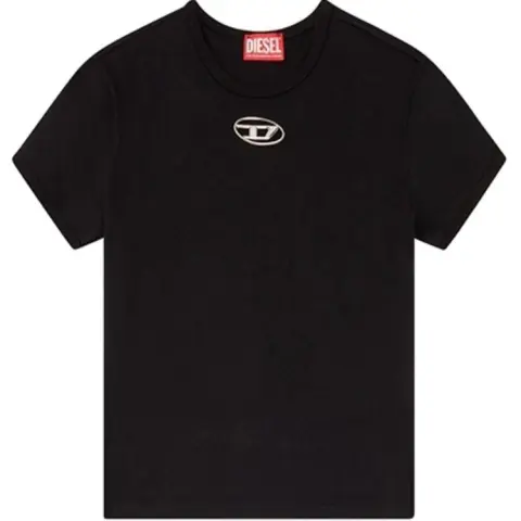 Diesel logo-plaque cotton T-shirt