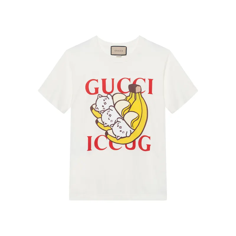 GUCCI x Bananya T Shirt Women's White