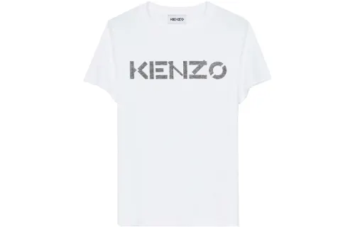 KENZO T Shirts Women's White Crew Neck Moderate Straight Fit