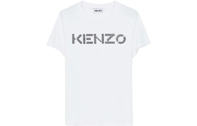 KENZO T Shirts Women's White Crew Neck Moderate Straight Fit