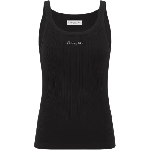 DIOR SS25 Spring Summer Ready to Wear Collection Tank Top Women's Black