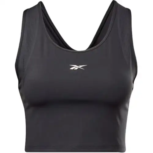 Reebok Tank Tops Women's Black U Neck Moderate Other