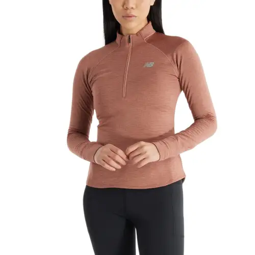 New Balance Sport EssentialsHeat Grid FW24 T Shirt Women's Sparrow Mixed Color