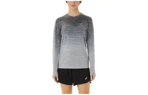ASICS T Shirts Women's Pilot Gray Crew Neck Moderate Other