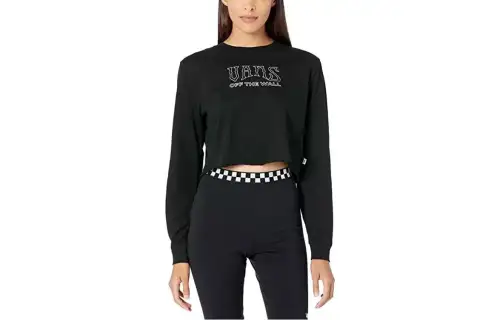 Vans T Shirts Women's Black Crew Neck Moderate Other