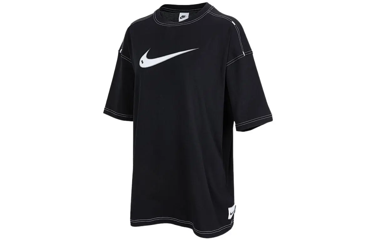 Nike SS22 Sportswear Swoosh Women's Short-Sleeve Top Black