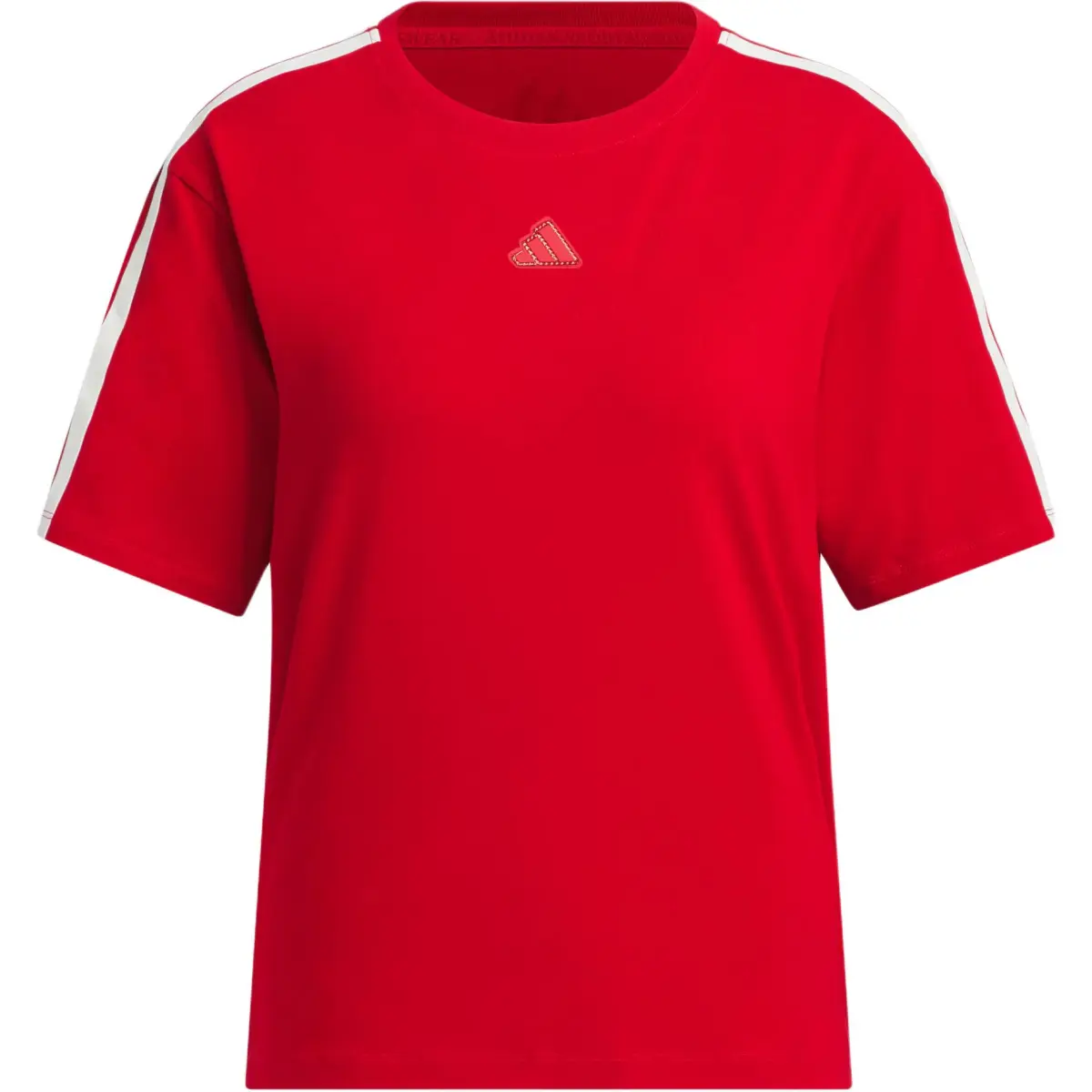 Adidas T-Shirts Women's Red Crew Neck Moderate