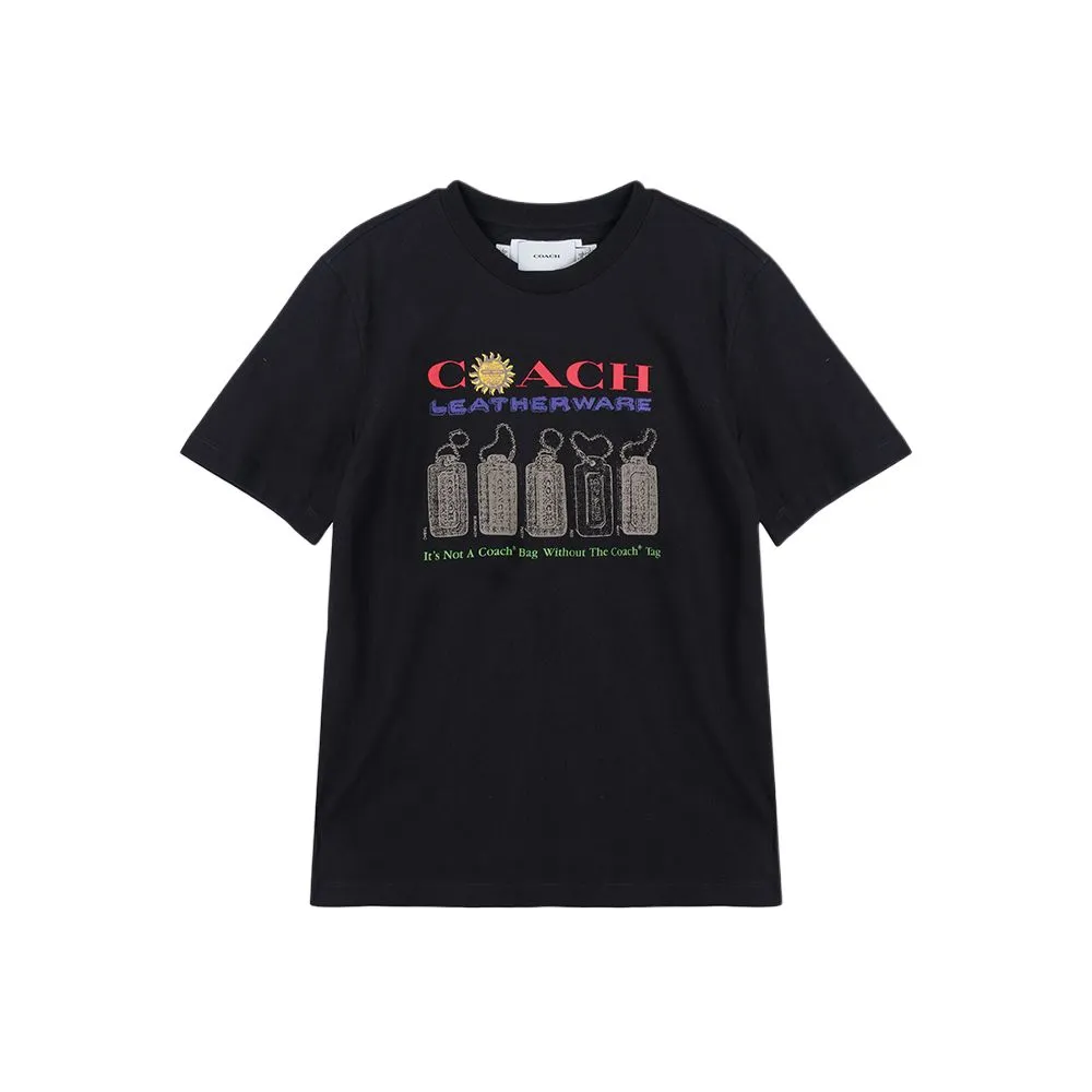 COACH SS25 Regular T Shirt Women's Black