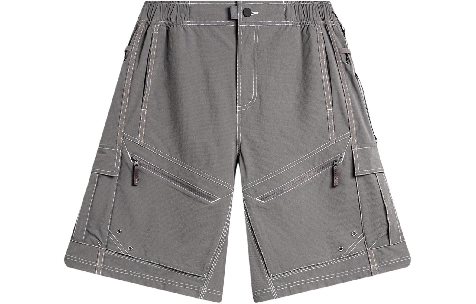 Li Ning CF Tracing Sports Shorts Men’s Thunderstorm Gray