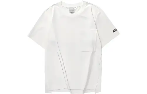 Skechers Drop Shoulder Sleeve T Shirt Women's Marshmallow White