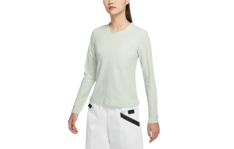 Nike Dri-FIT Sport T-Shirt Women's Pumice Gray Green