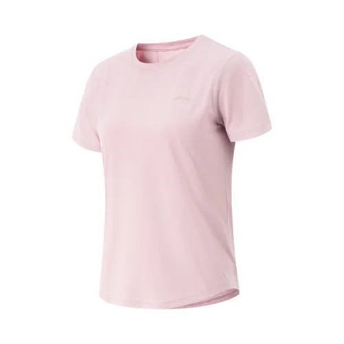 Li Ning Quick Dry Cooling Collection T Shirt Women's Galalith Pink