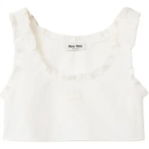 MIU MIU Tank Tops Women's White
