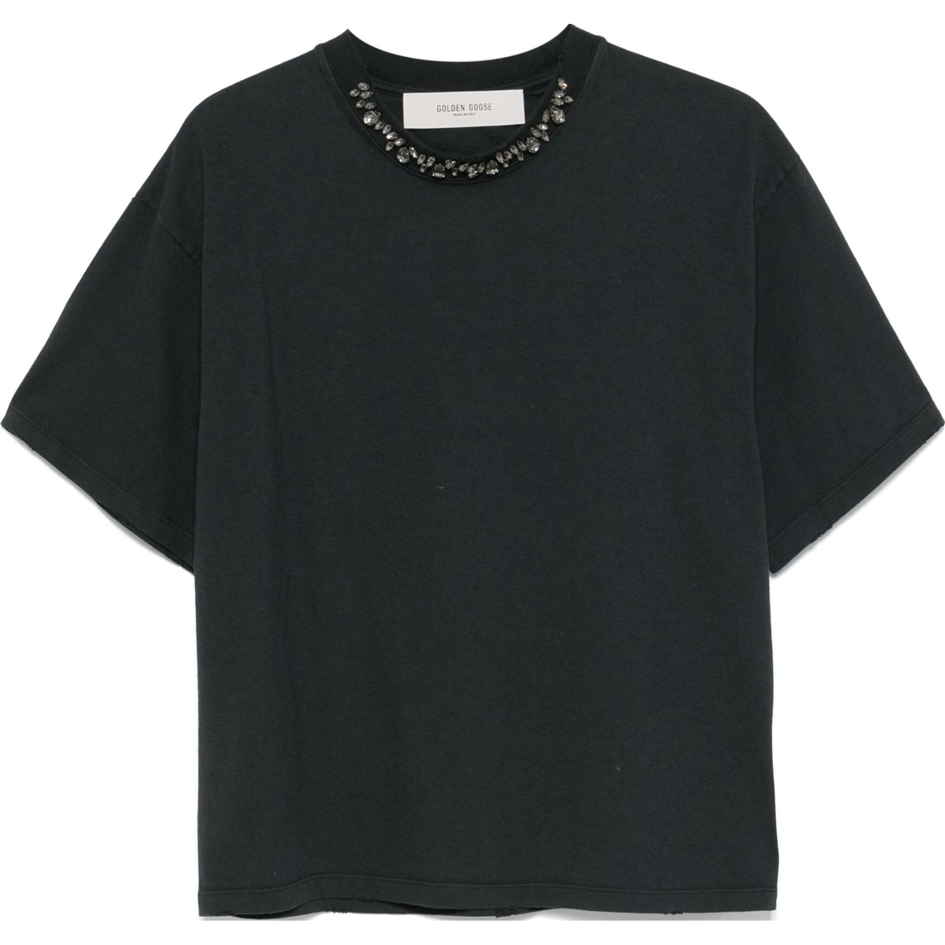 Женская футболка Golden Goose FW24 (черная)