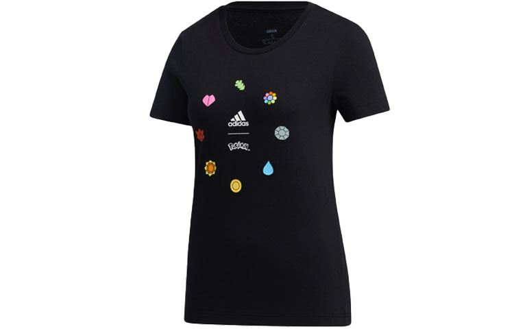 Женская футболка adidas x POKEMON (черная)