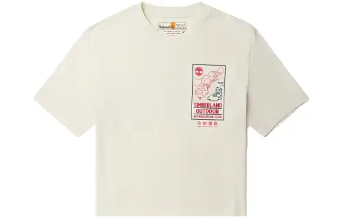 Timberland T Shirt Women's Vintage White
