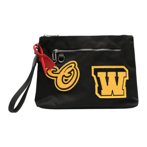 OFF WHITE Polyamide Clutch Men's Black