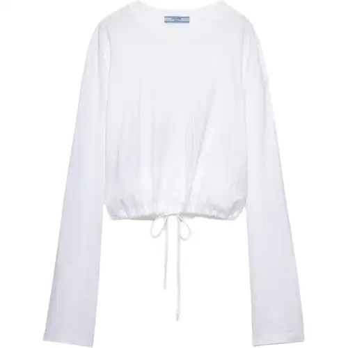 Prada long-sleeved jersey T-shirt