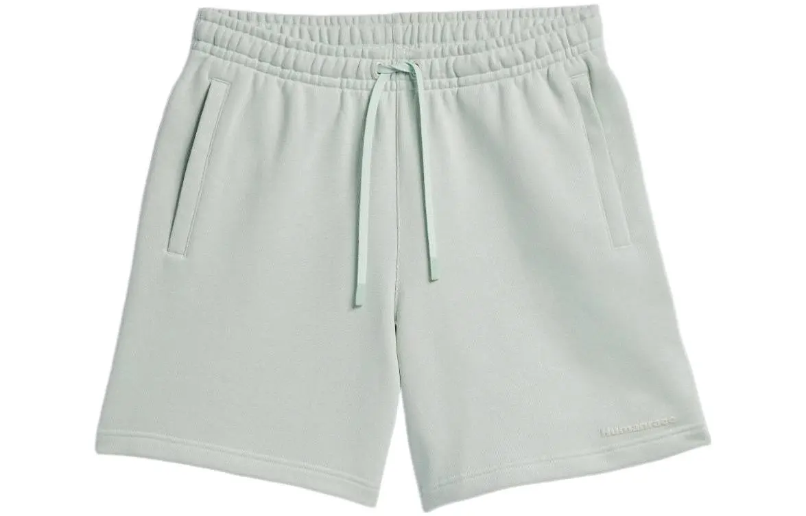 Adidas Originals Sports Shorts Unisex Linen Green Moderate Straight Fit Pants