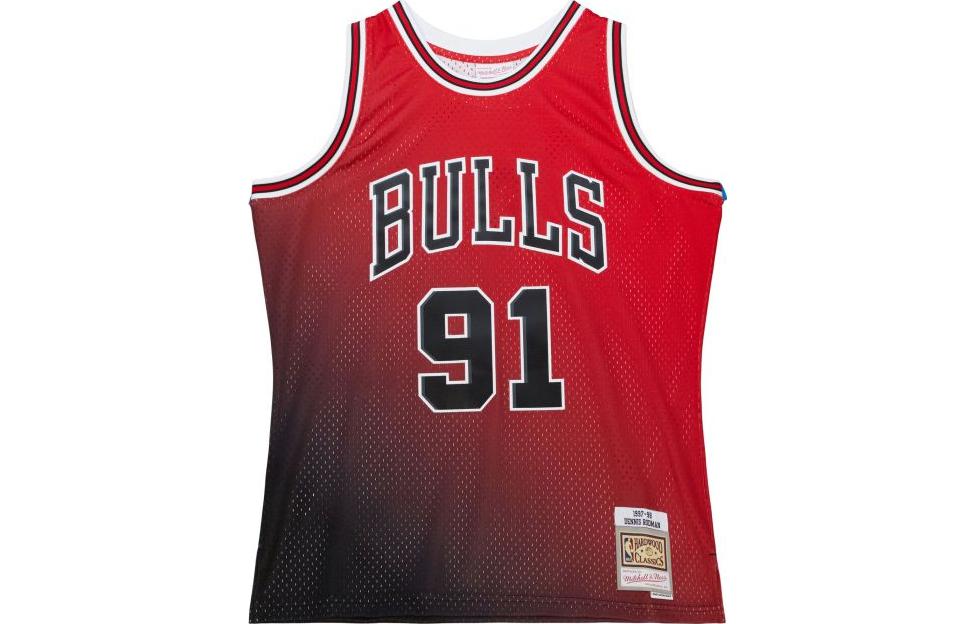 Mitchell Ness x Bulls logo-print vest