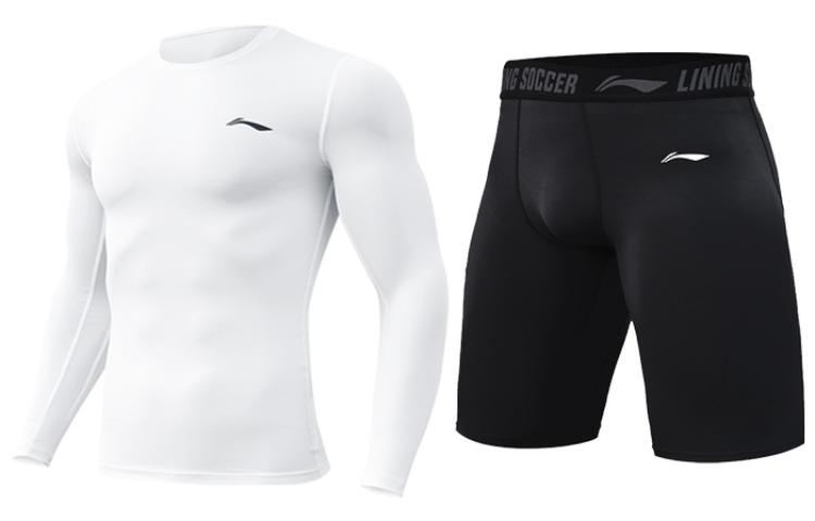Li Ning Fitness Sets Men’s Crew Neck Moderate