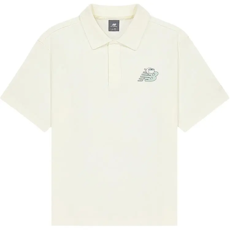 New Balance Polo Shirt Men's Ivory White