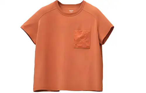 HERMES SS22 Raglan Sleeve T Shirt Women's Orange
